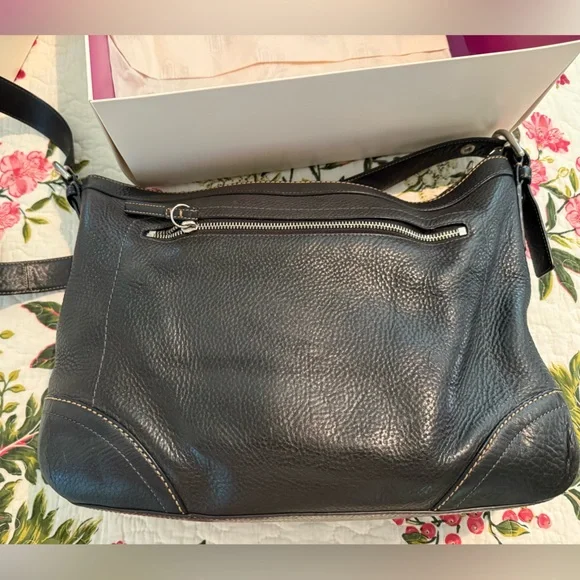 Coach Bleecker Felicia Pebble Black Leather Handbag F0882-F12323 EUC - Picture 6 of 12